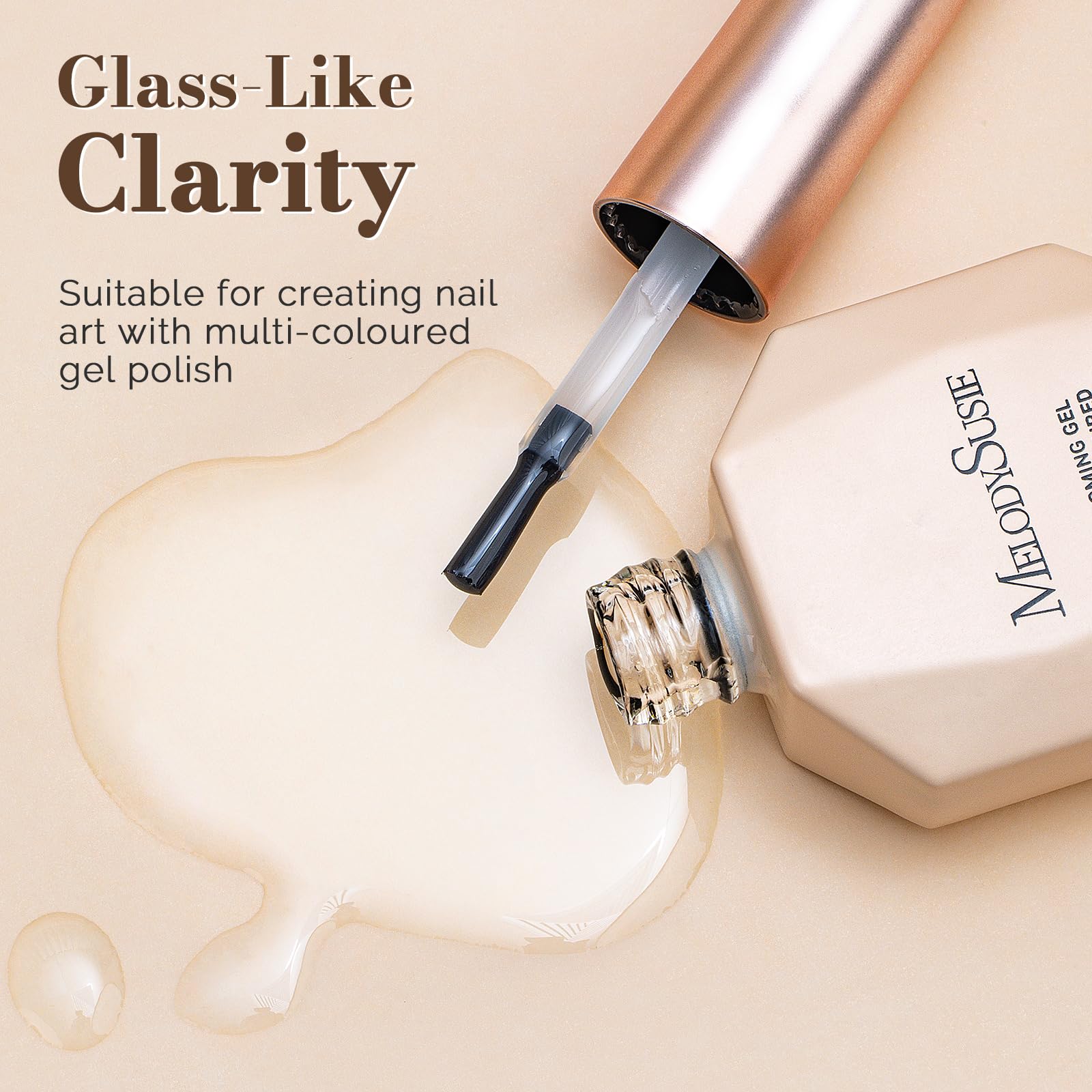 MelodySusie Blooming Gel borderless effect demo on nails