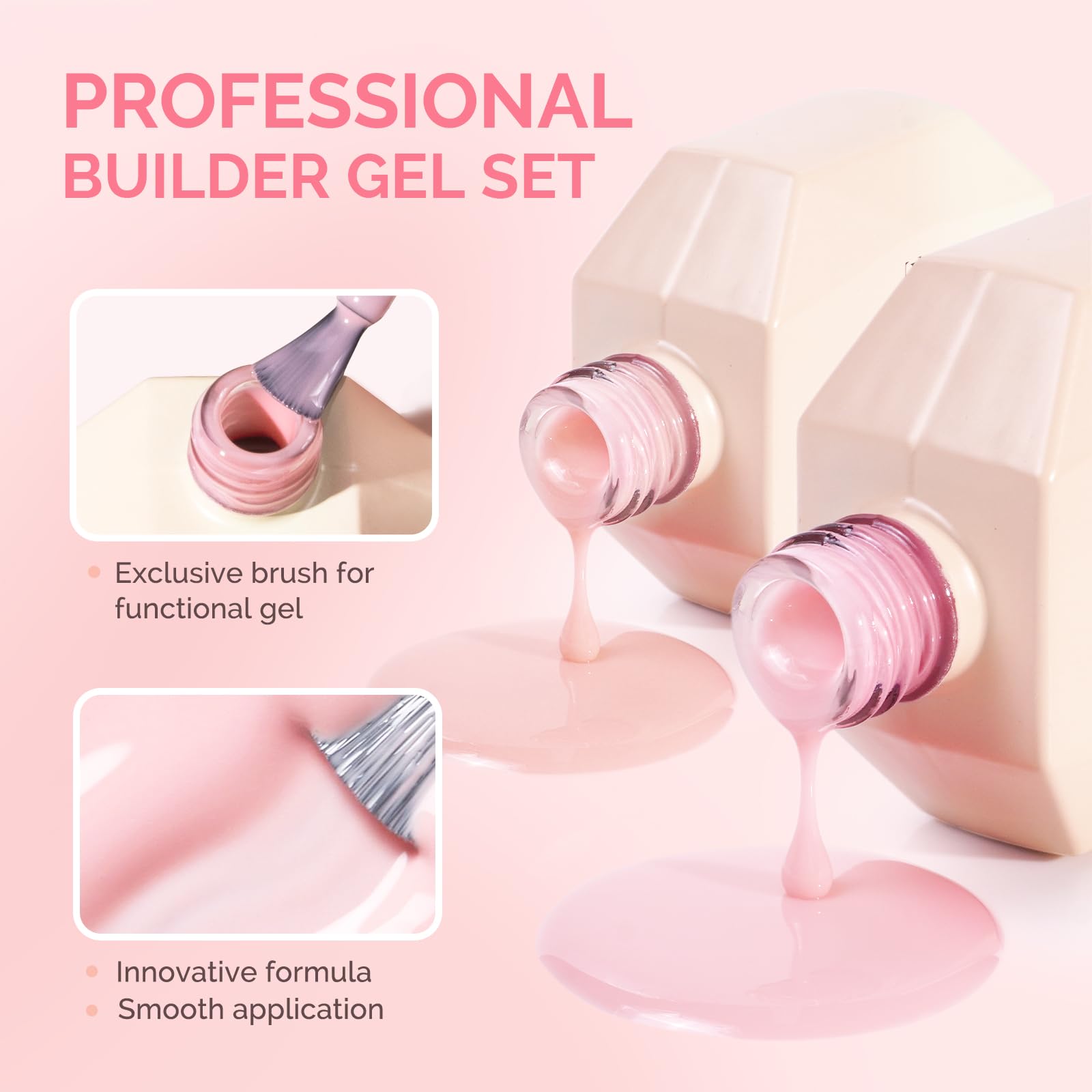 MelodySusie builder gel brush-and-bottle combo simplifies three-step application.