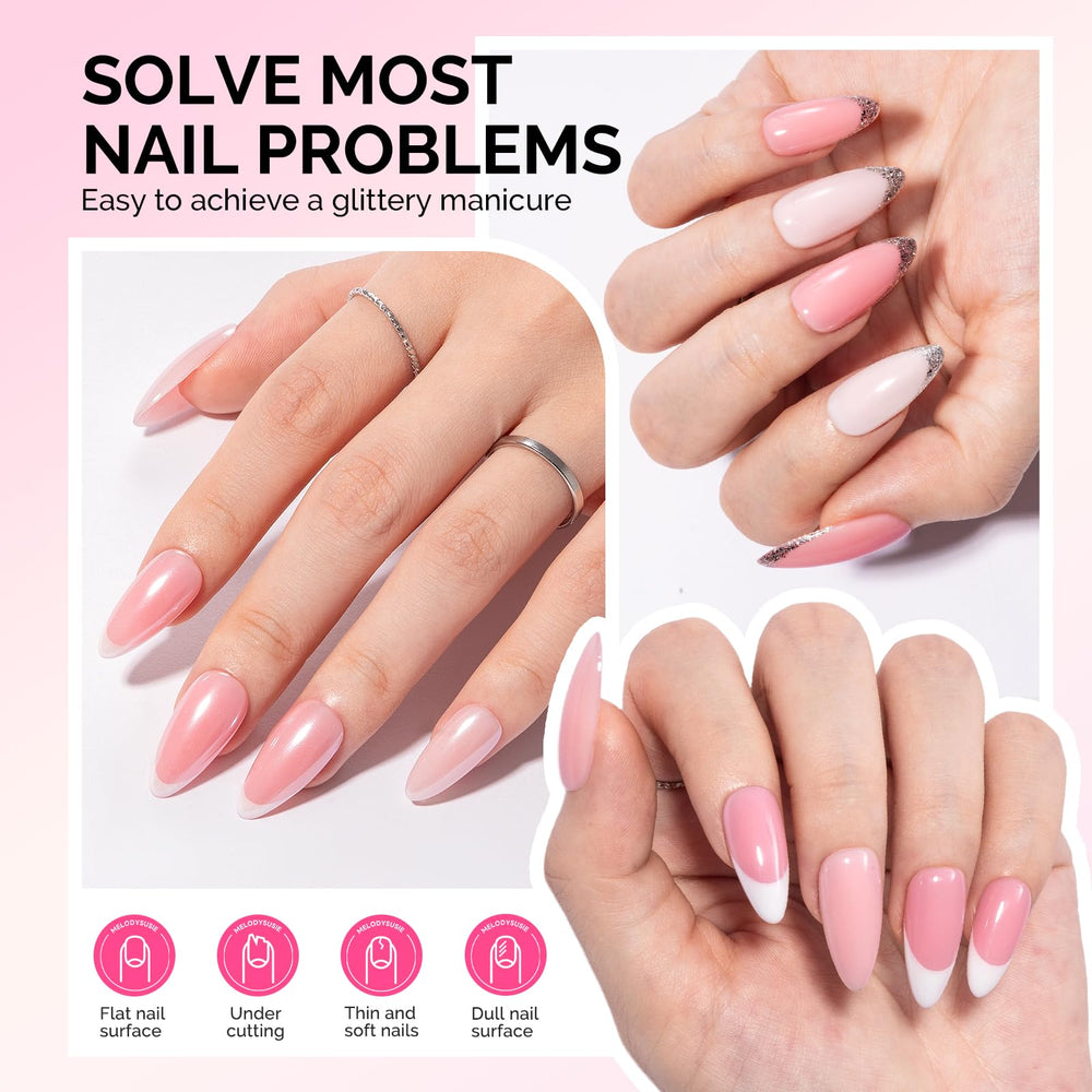 MelodySusie gel shapes nails for clean lines and precise designs.