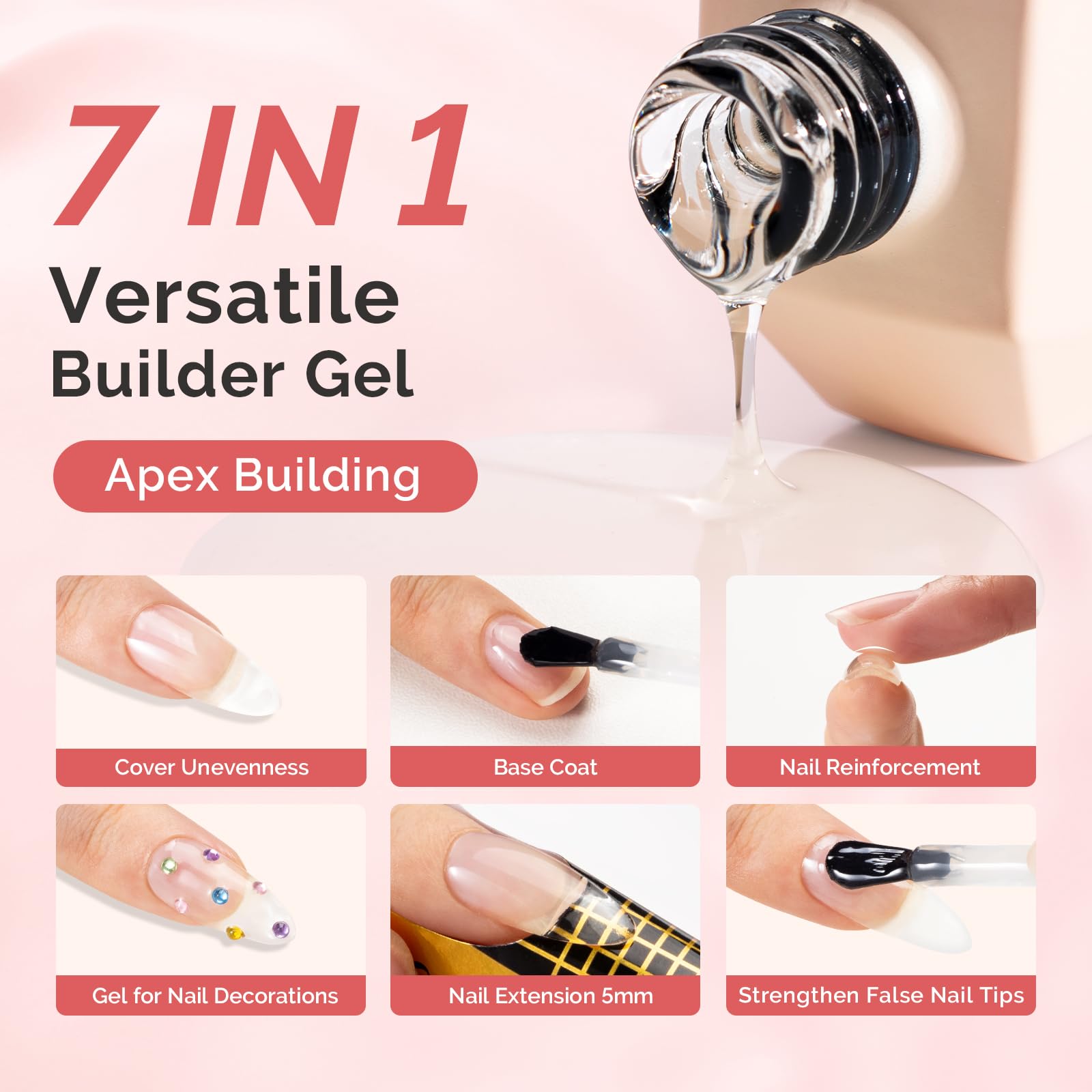 MelodySusie built-in brush enables quick, even nail application.