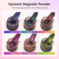 MelodySusie cat-eye magnet tool showing instant magnetic shift for dramatic effects