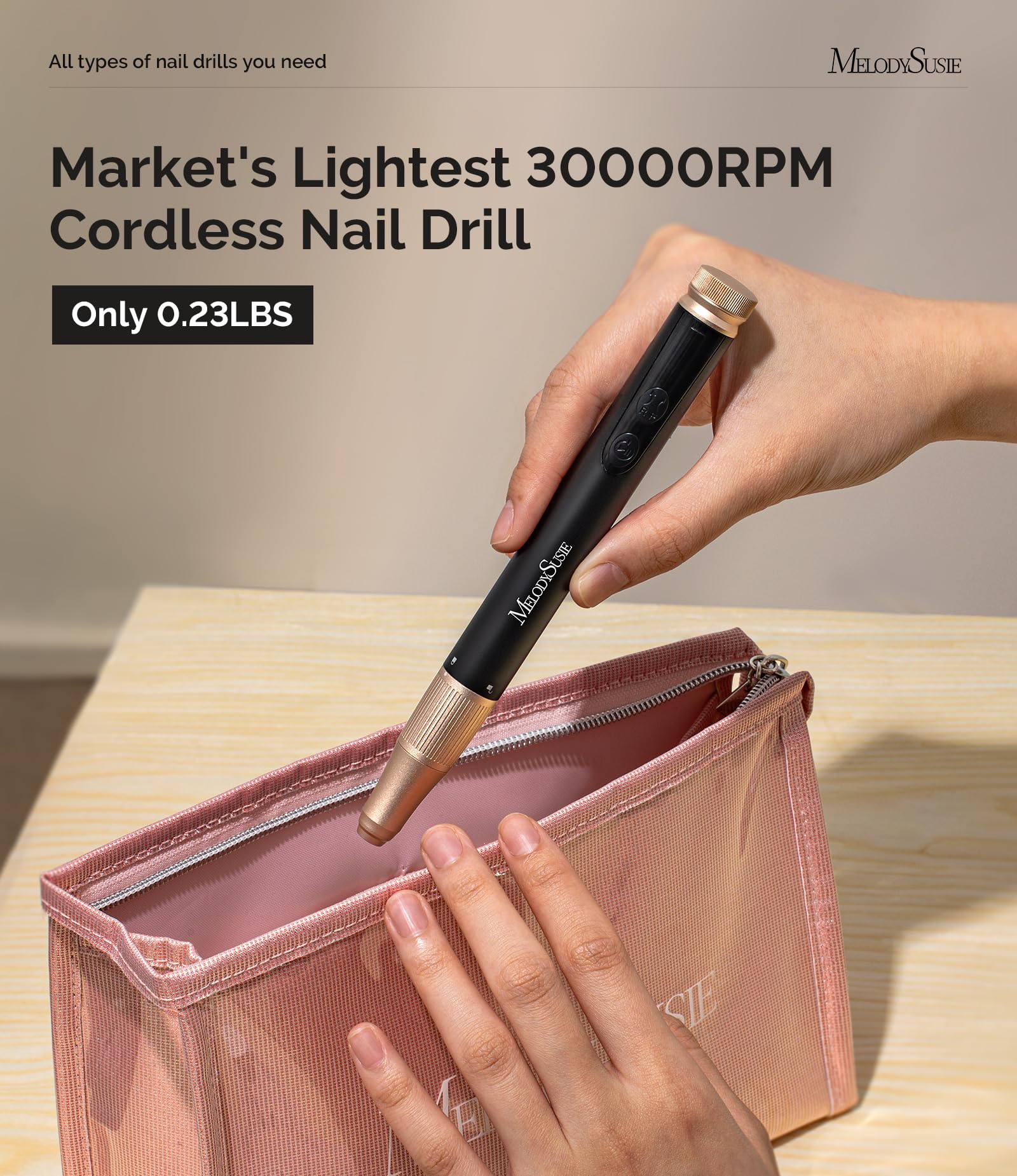 MelodySusie ceramic bit and six drill bits for various tasks