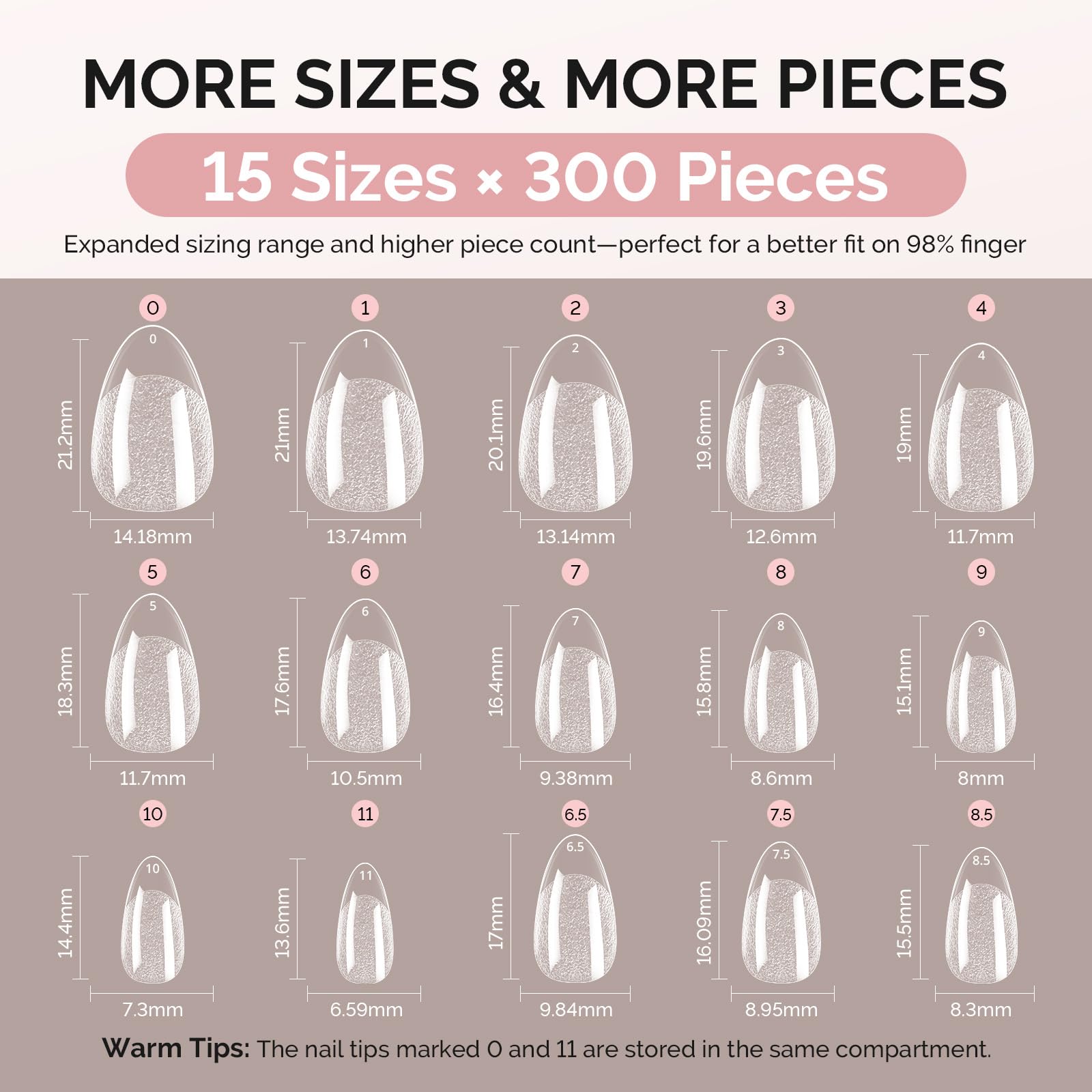 MelodySusie clear acrylic gel tips stay crystal clear during use