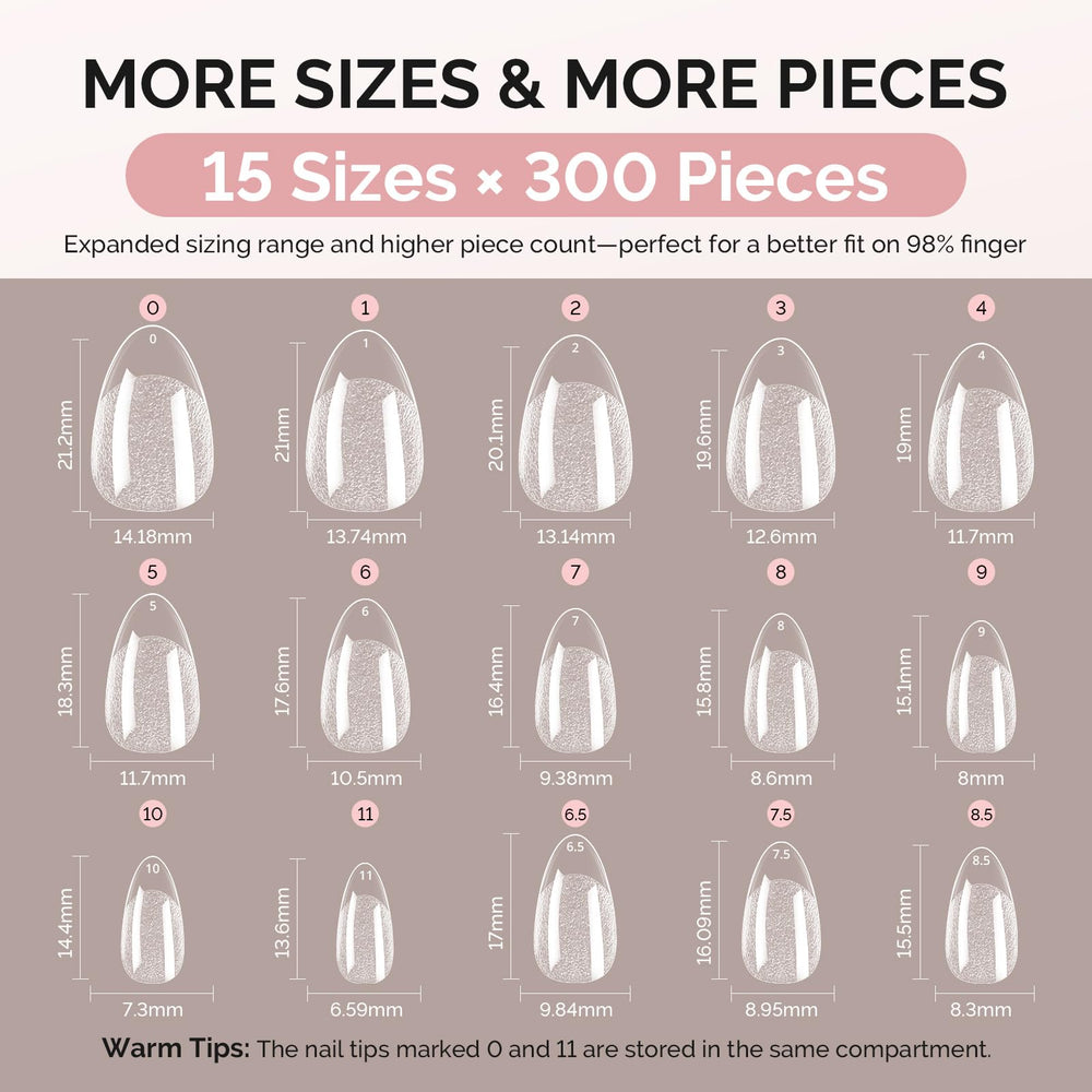 MelodySusie clear acrylic gel tips stay crystal clear during use