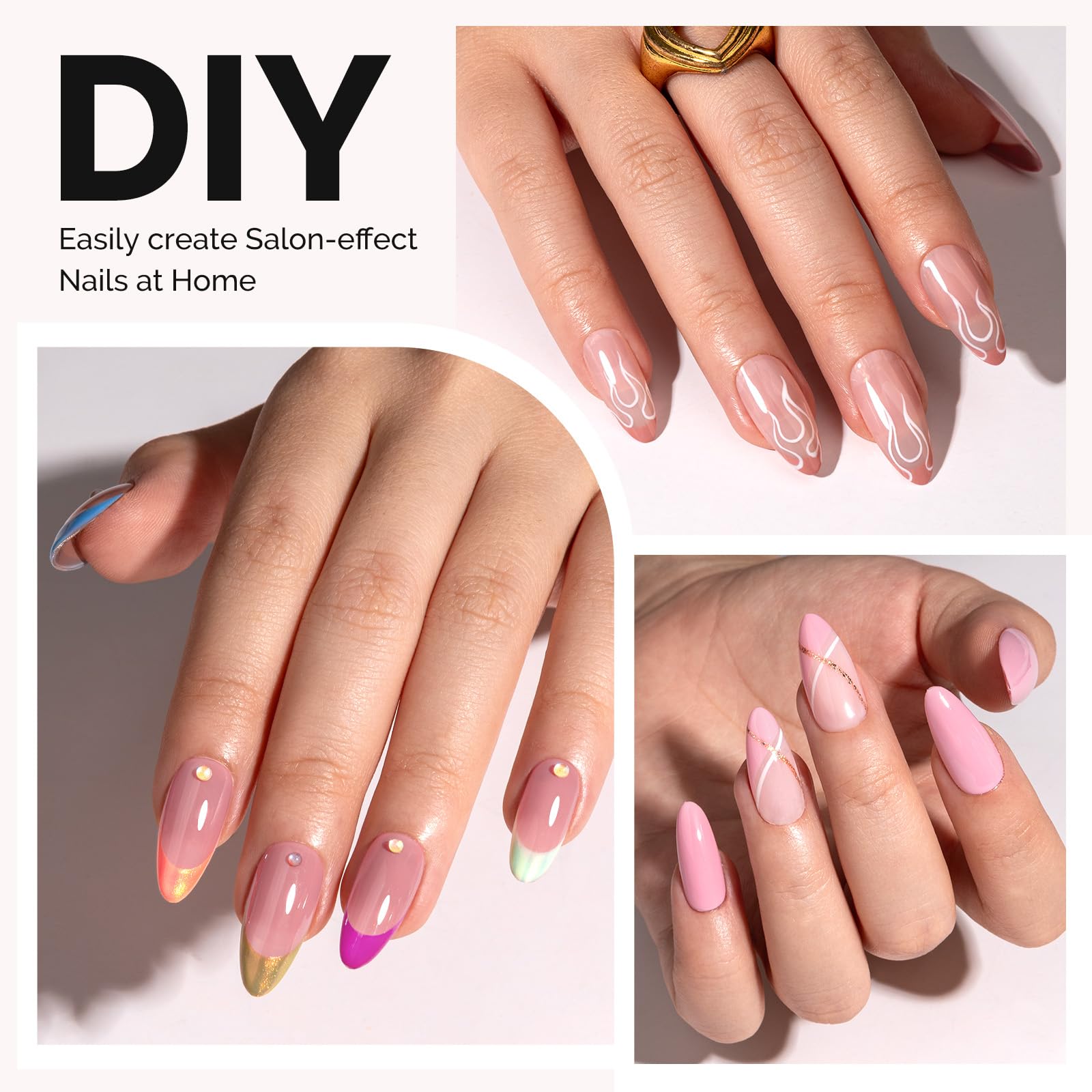 MelodySusie clear acrylic tips ideal for DIY projects and pro use.