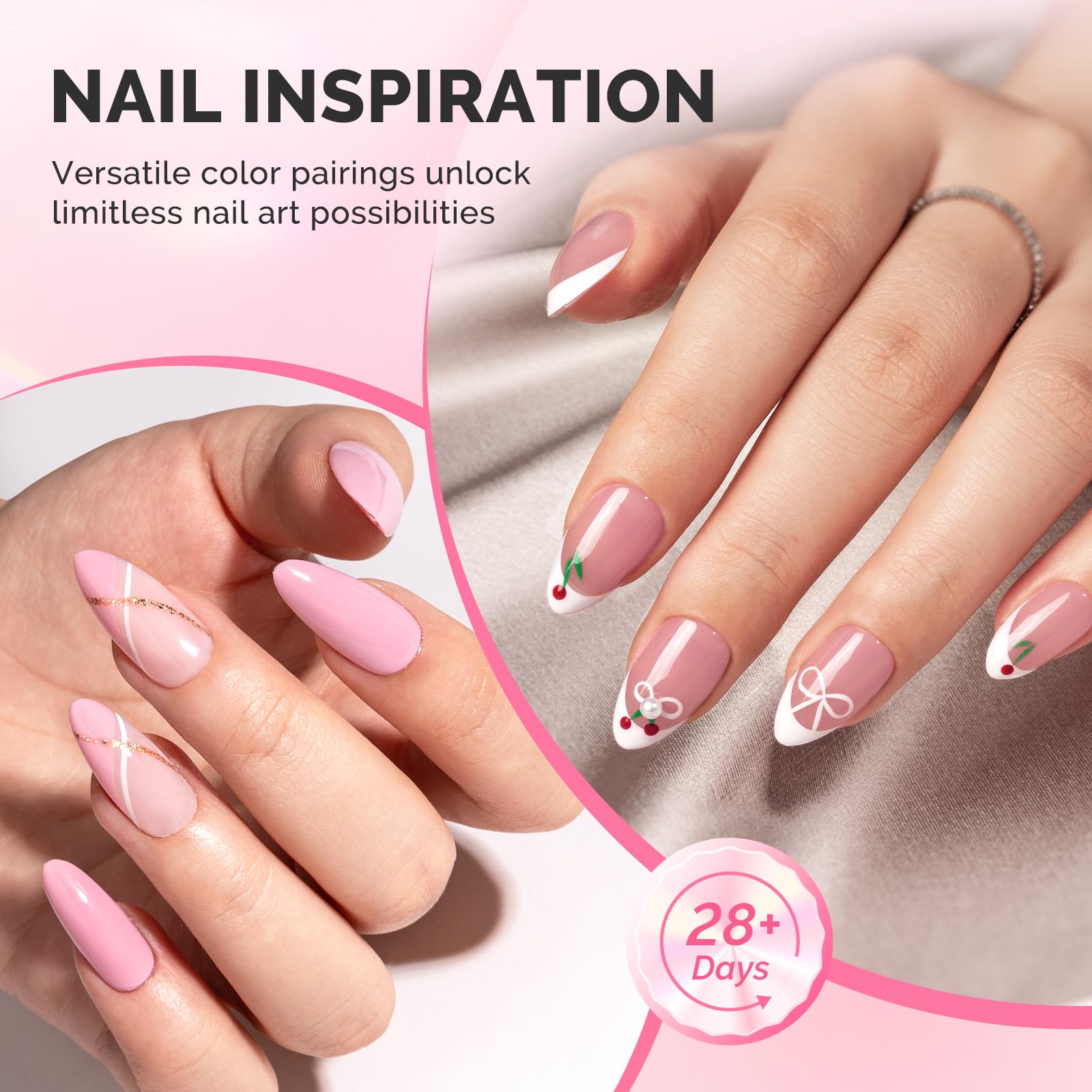 Build apex and length for a durable, natural-looking manicure with MelodySusie gel.