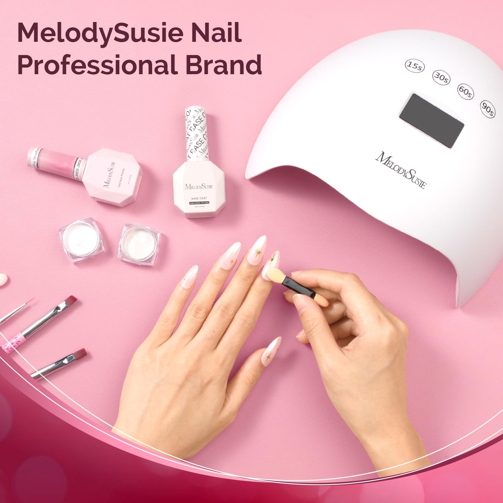 MelodySusie Compact powder storage keeps essentials ready for home or studio.