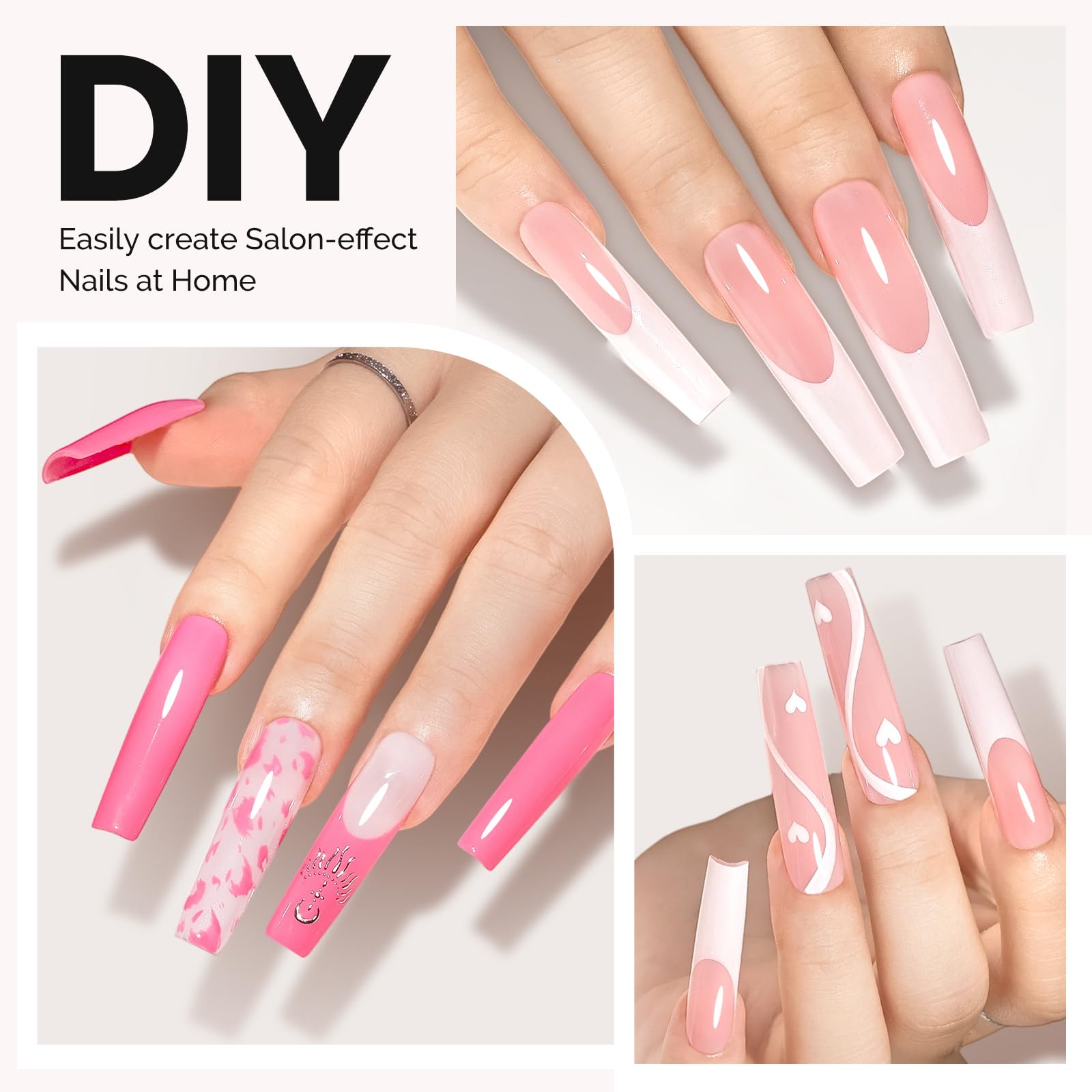 MelodySusie crystal-clear tips stay pristine through multiple fills