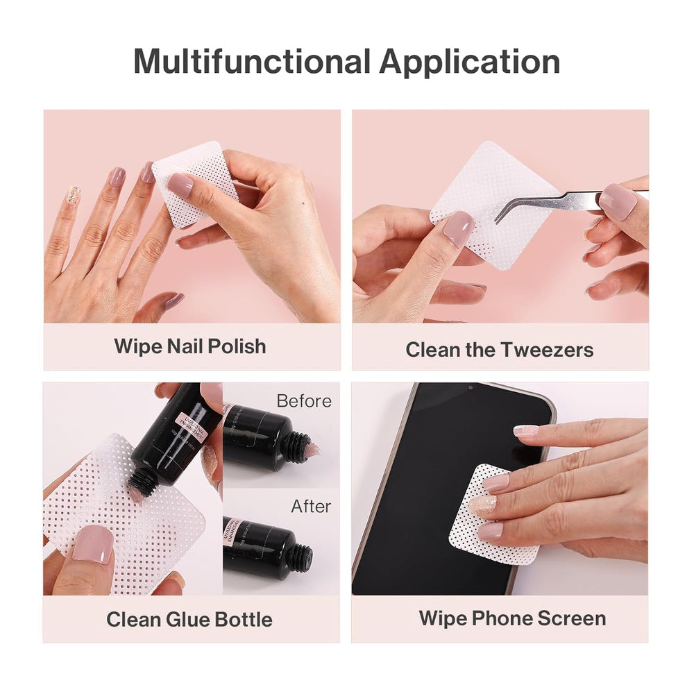 MelodySusie eyelash extension wipes for precise glue bottle cleaning