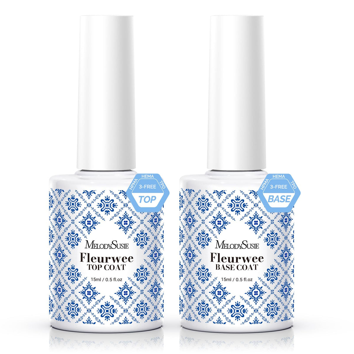 MelodySusie Fleurwee base coat bottle for long lasting adhesion and smooth application