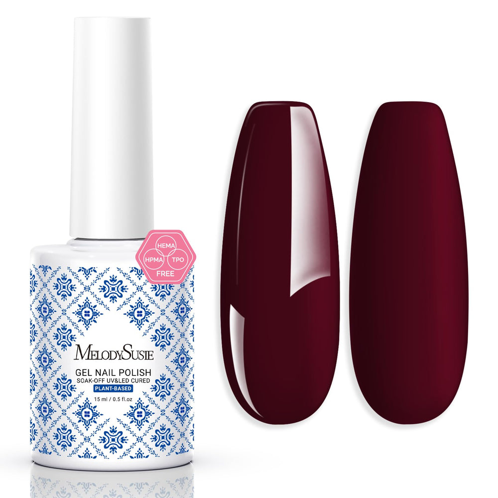 MelodySusie Fleurwee bottle close-up shows plant-based formula for safer nails.