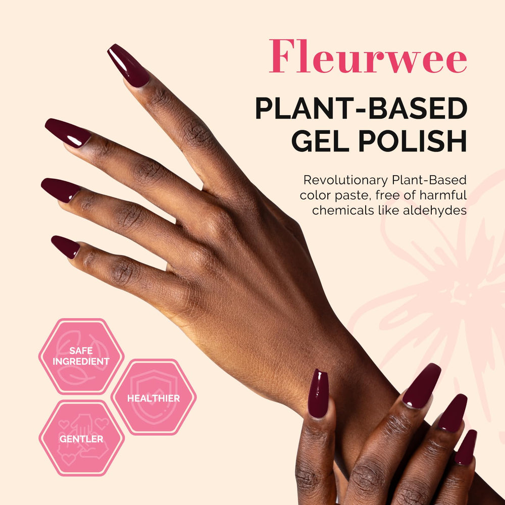 MelodySusie Fleurwee curved brush demonstrates easy, smooth application on nails.