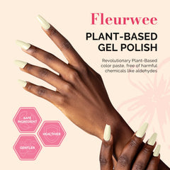 MelodySusie Fleurwee curved brush in action for smooth, even application.