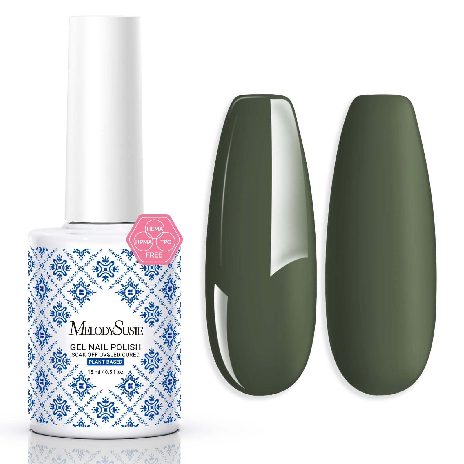 MelodySusie Fleurwee plant-based nail polish bottle showing natural pigments for a healthier manicure.