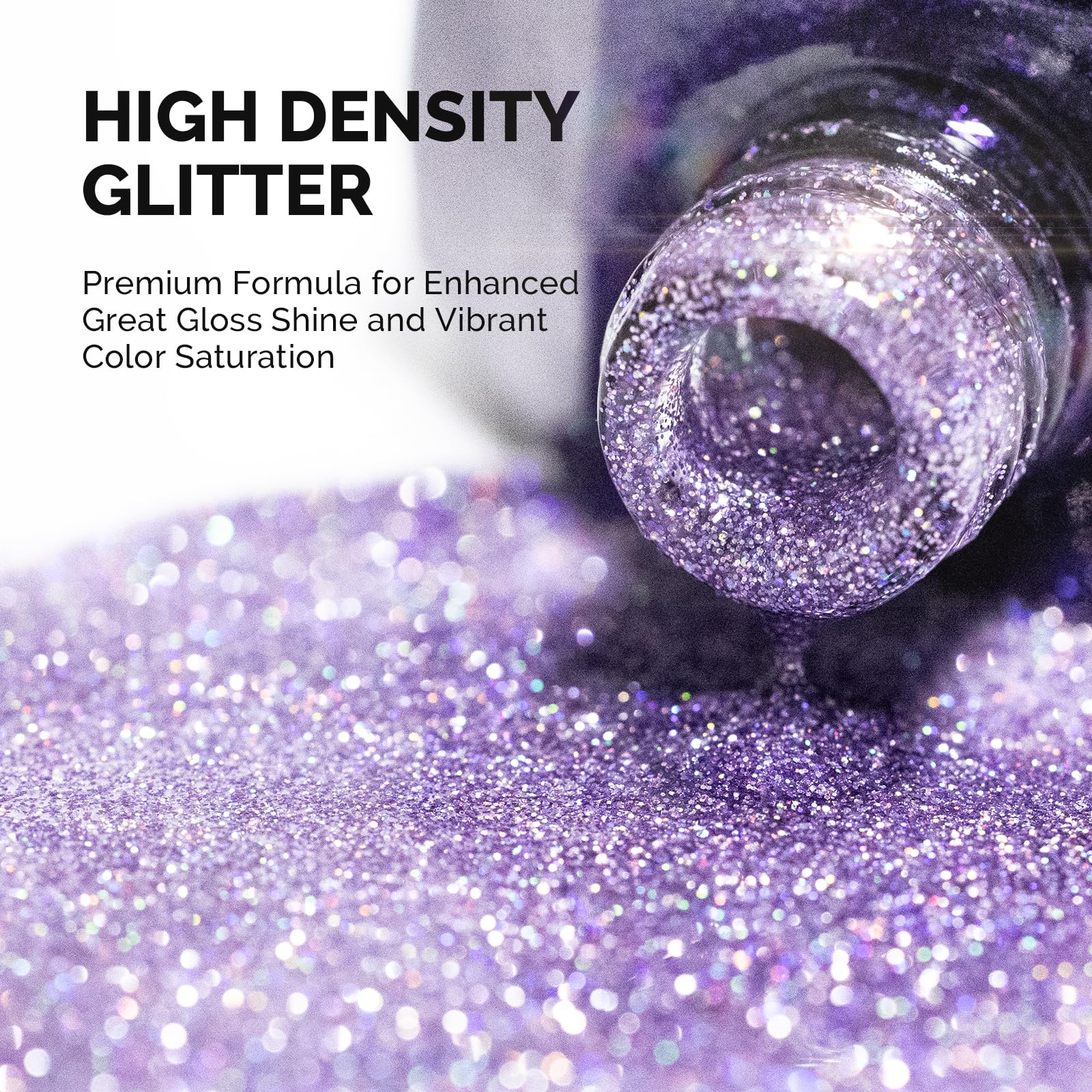 MelodySusie Galaliver glitter gel bottle enhances festive nail art with a shimmering finish