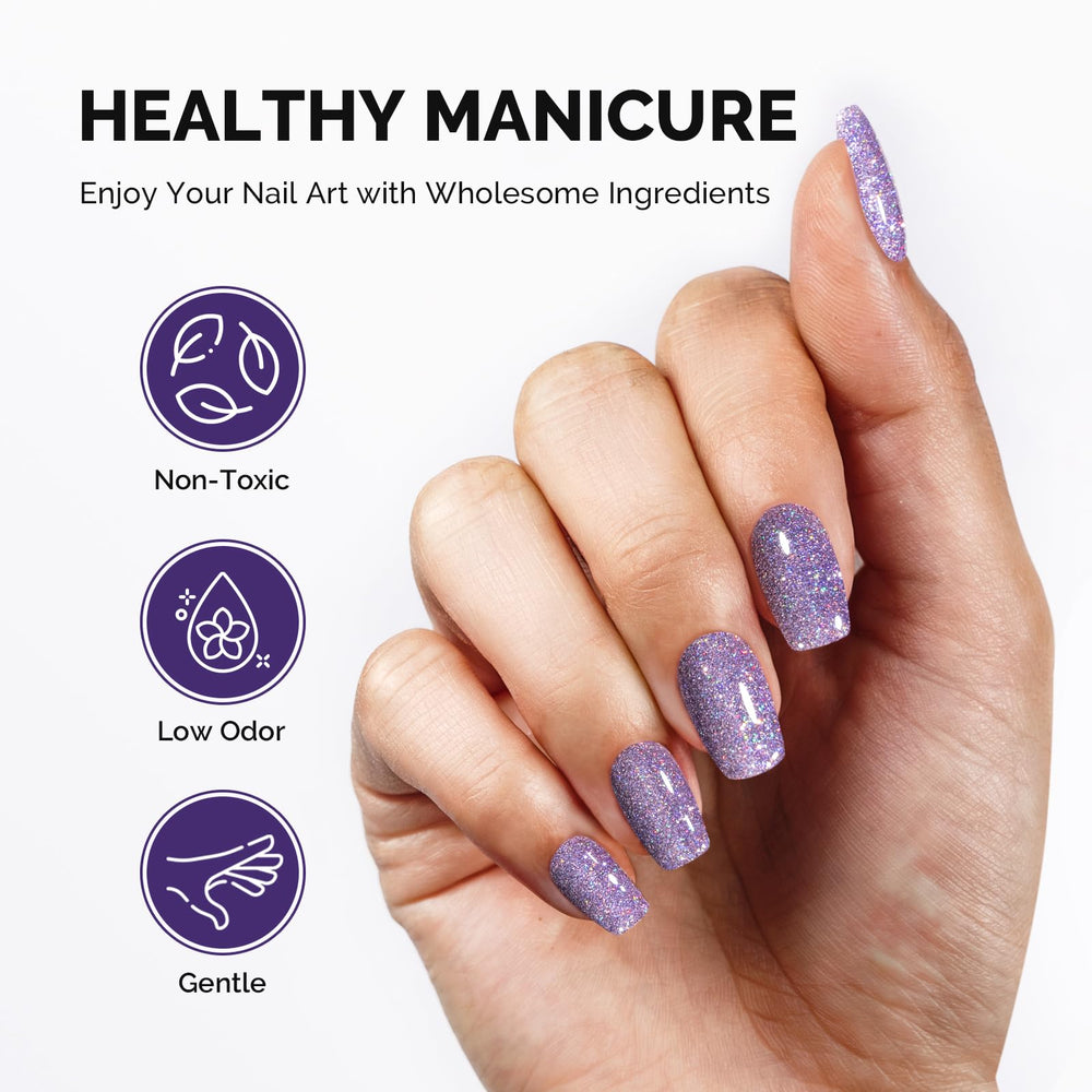 MelodySusie Galaliver glitter gel applies smoothly for long lasting sparkle