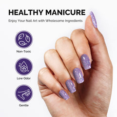 MelodySusie Galaliver glitter gel applies smoothly for long lasting sparkle