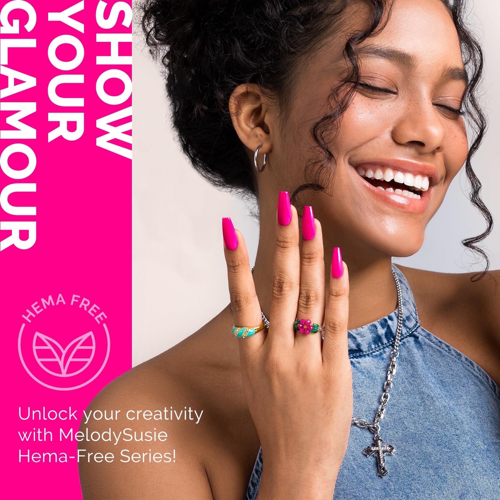 MelodySusie gel polish cured under UV LED in 60–90 seconds.
