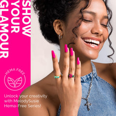 MelodySusie gel polish cured under UV LED in 60–90 seconds.