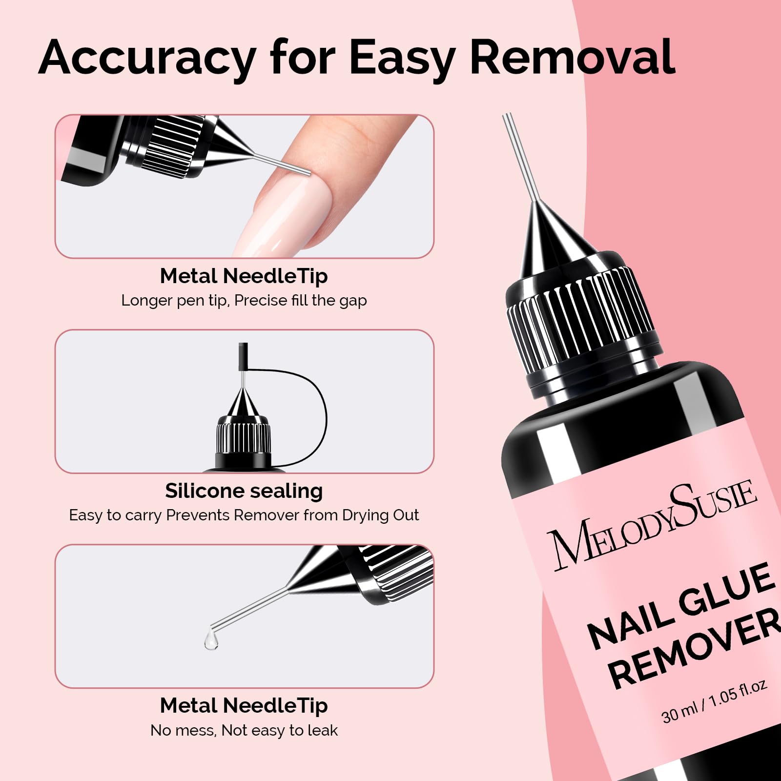 Hydrating formula with squalane and grape seed oil supports nail health.