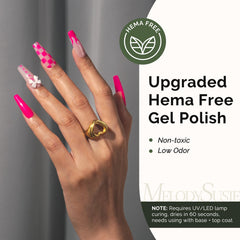MelodySusie gel polish brush stroke showing smooth, even application.