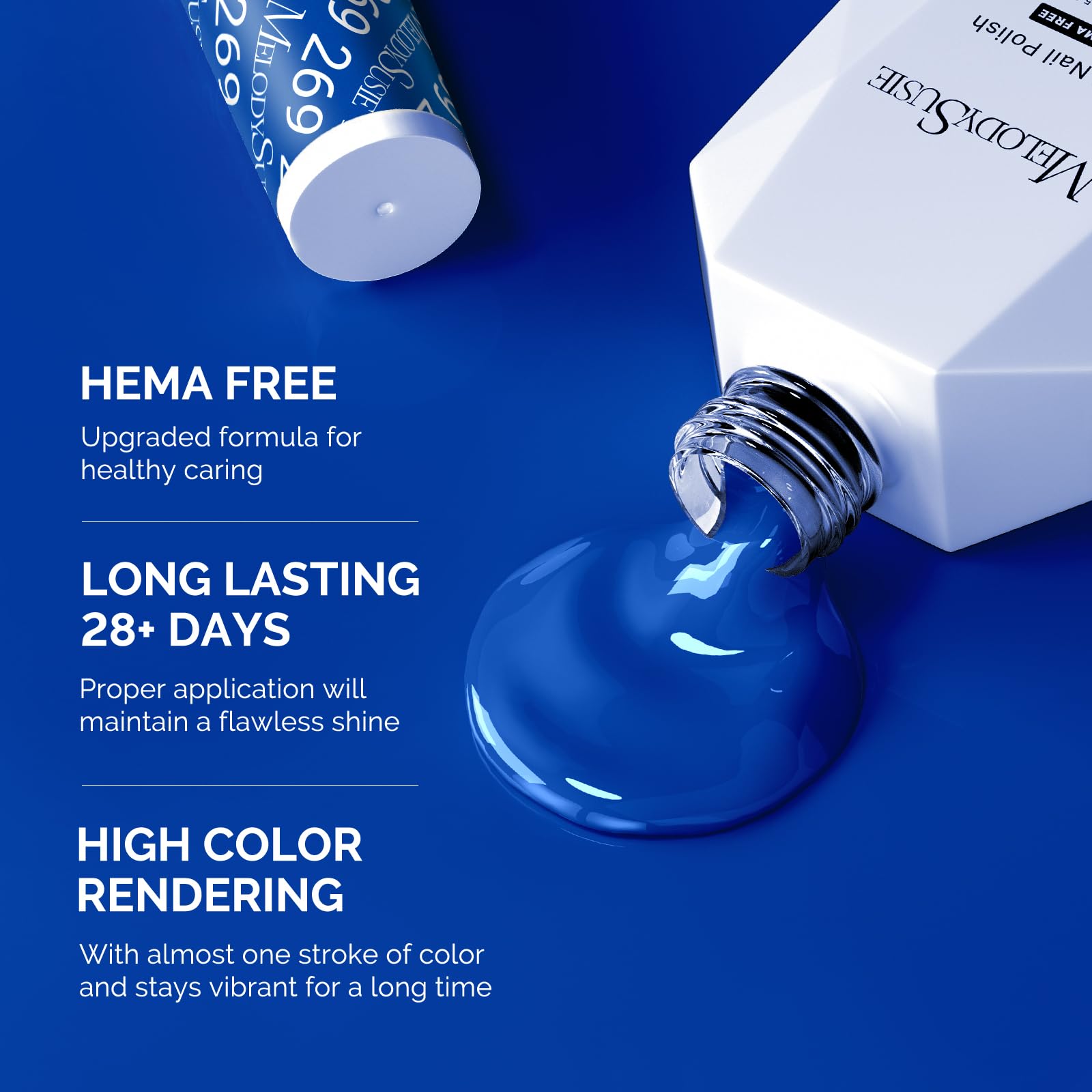 MelodySusie Hema Free gel polish curing under UV lamp