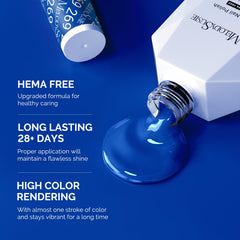 MelodySusie Hema Free gel polish curing under UV lamp