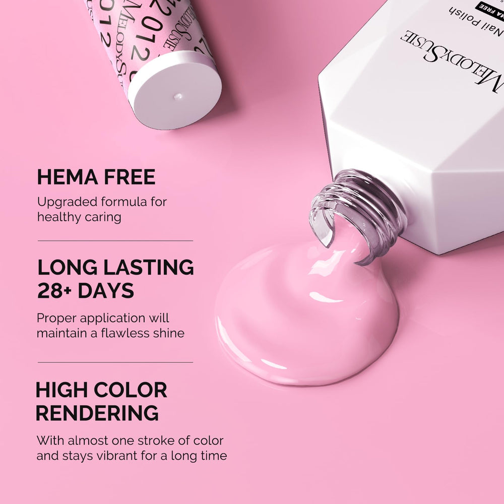 MelodySusie gel polish bottle with high gloss finish.