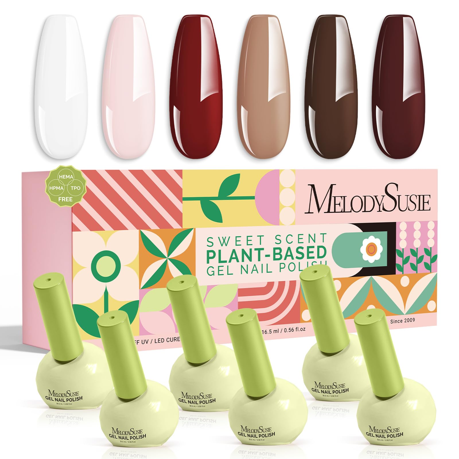 MelodySusie mocha shade gel polish for a rich latte manicure with smooth opaque coverage