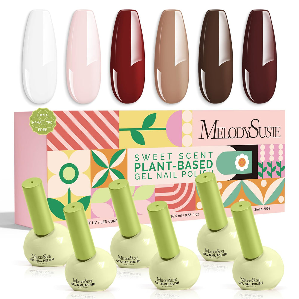MelodySusie mocha shade gel polish for a rich latte manicure with smooth opaque coverage