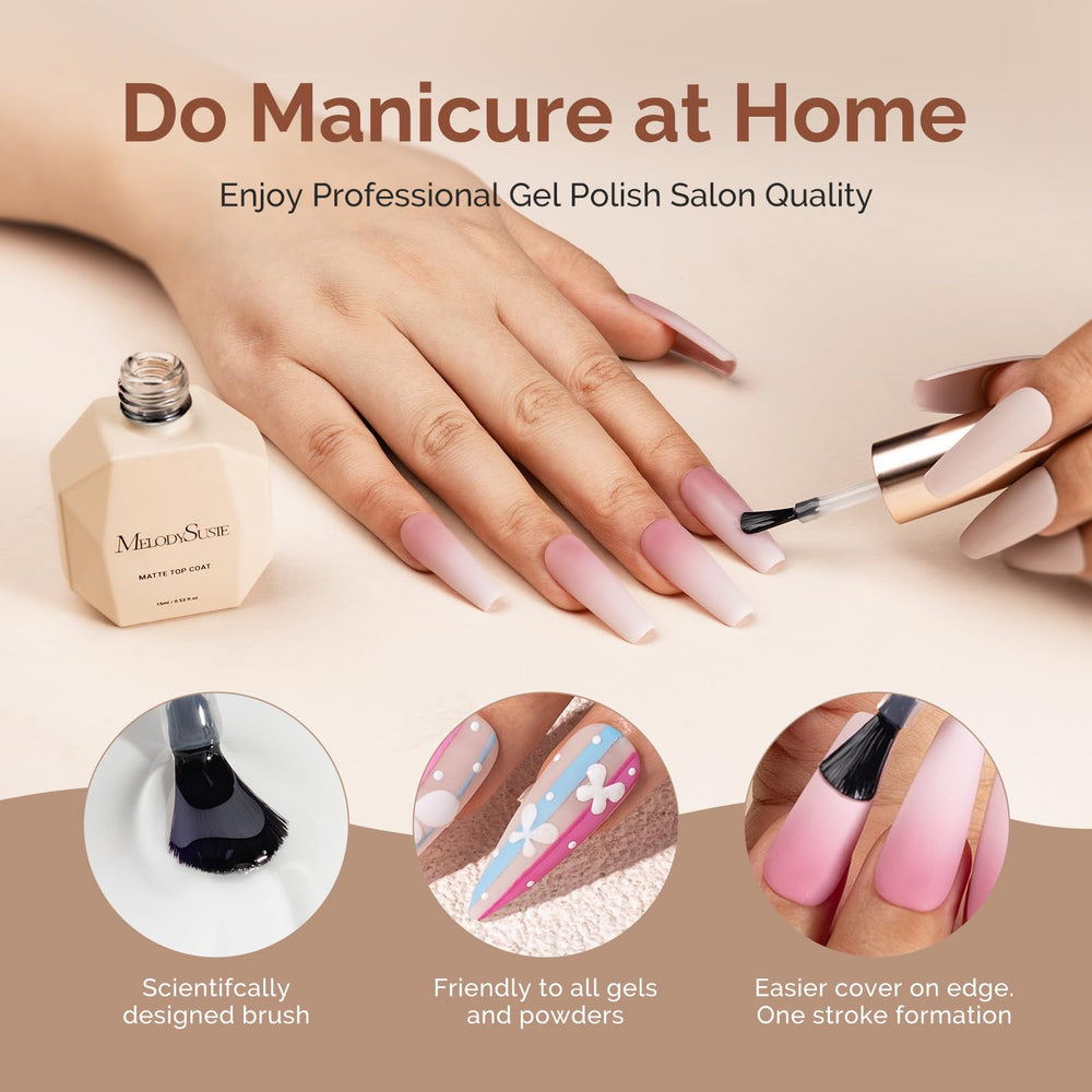 MelodySusie top coat suited for both home DIY and professional salons.