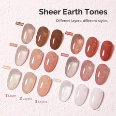 MelodySusie Jelly Gel shades swatch collection for easy color planning.