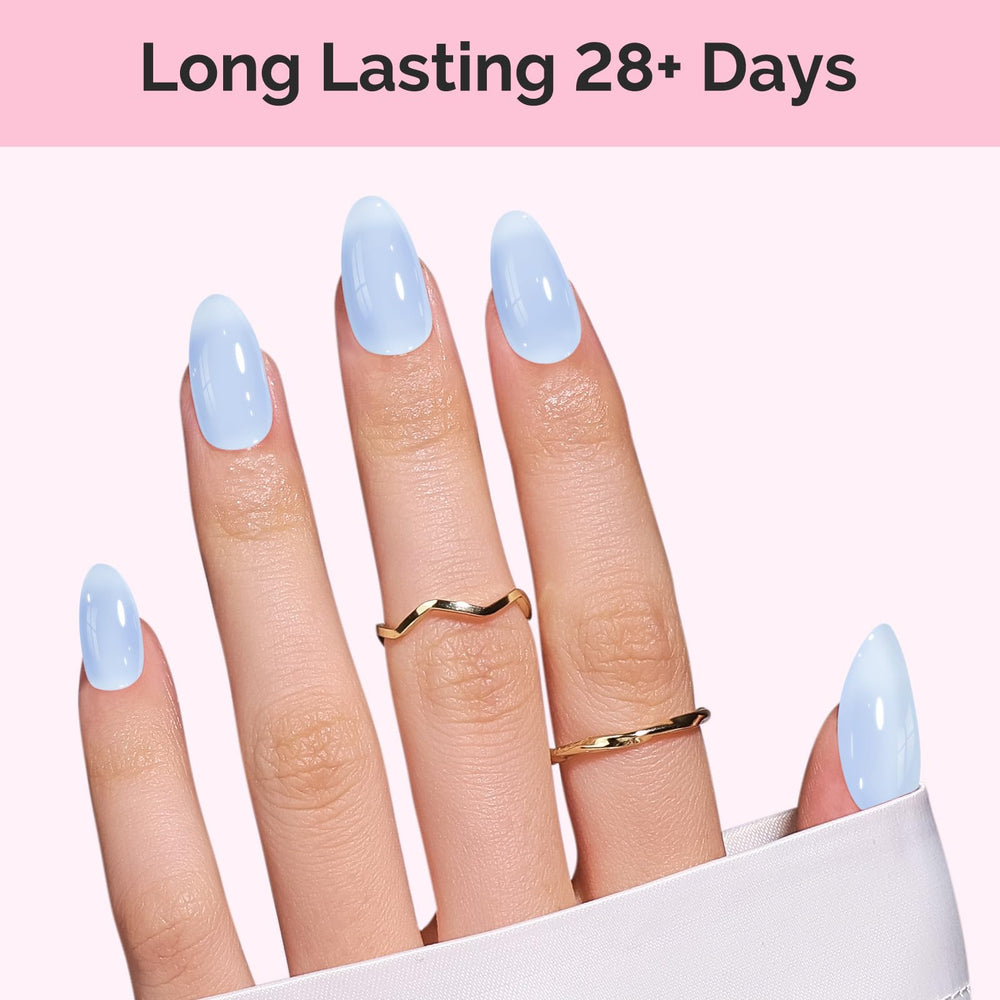 MelodySusie Jeweliver curing under LED/UV lamp enables quick at-home manicures.