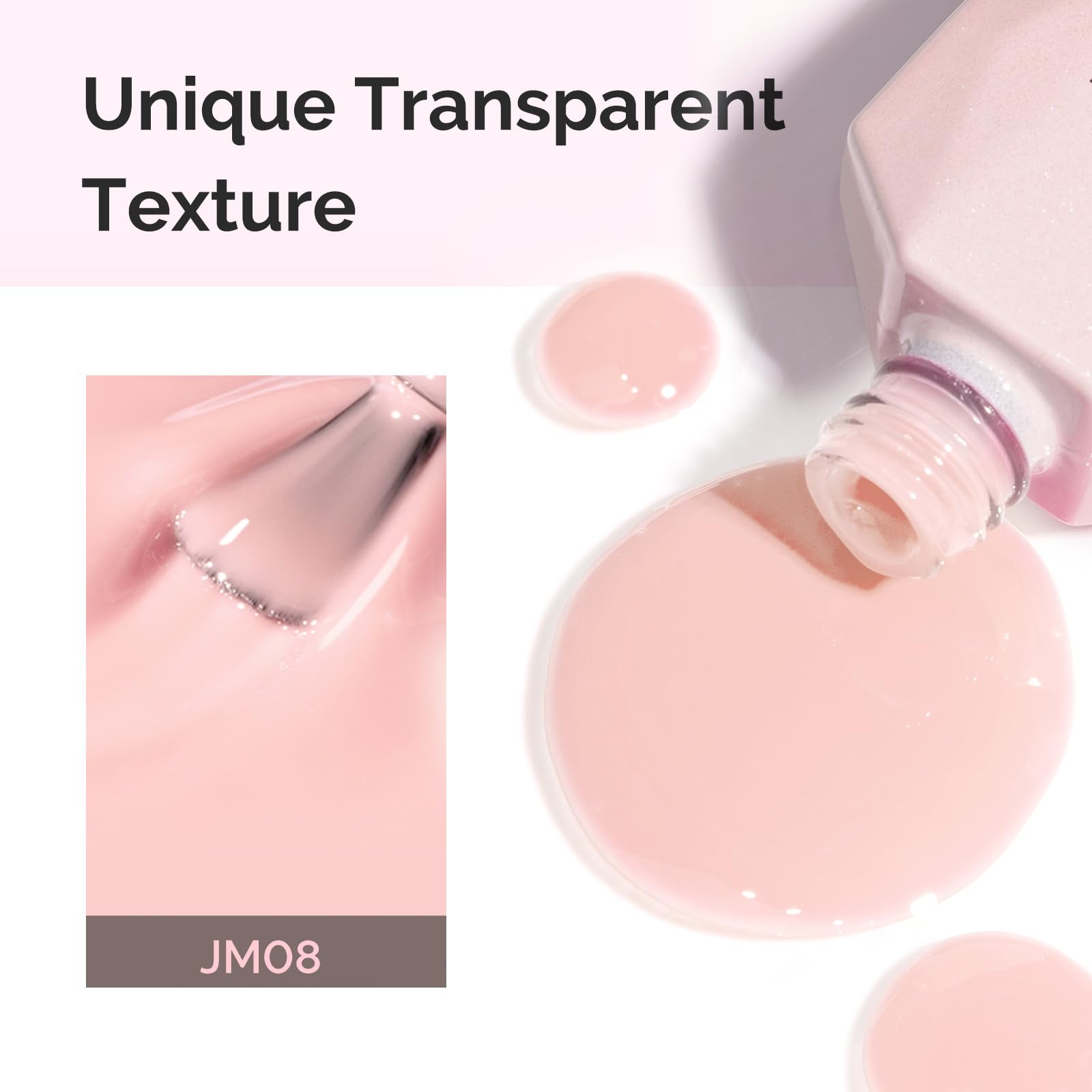 MelodySusie Jeweliver Nude milky shade on nails offering a versatile pastel look
