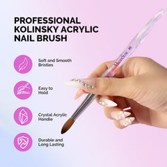 MelodySusie Kolinsky brush ferrule detail highlighting reinforced band to prevent shedding.