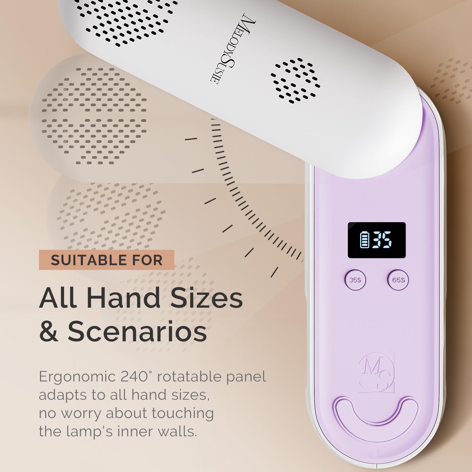 MelodySusie lightweight portable lamp ideal for on the go nail art