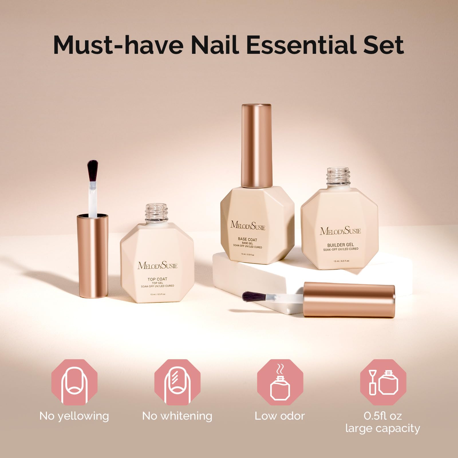 MelodySusie long-lasting shine finish on nails