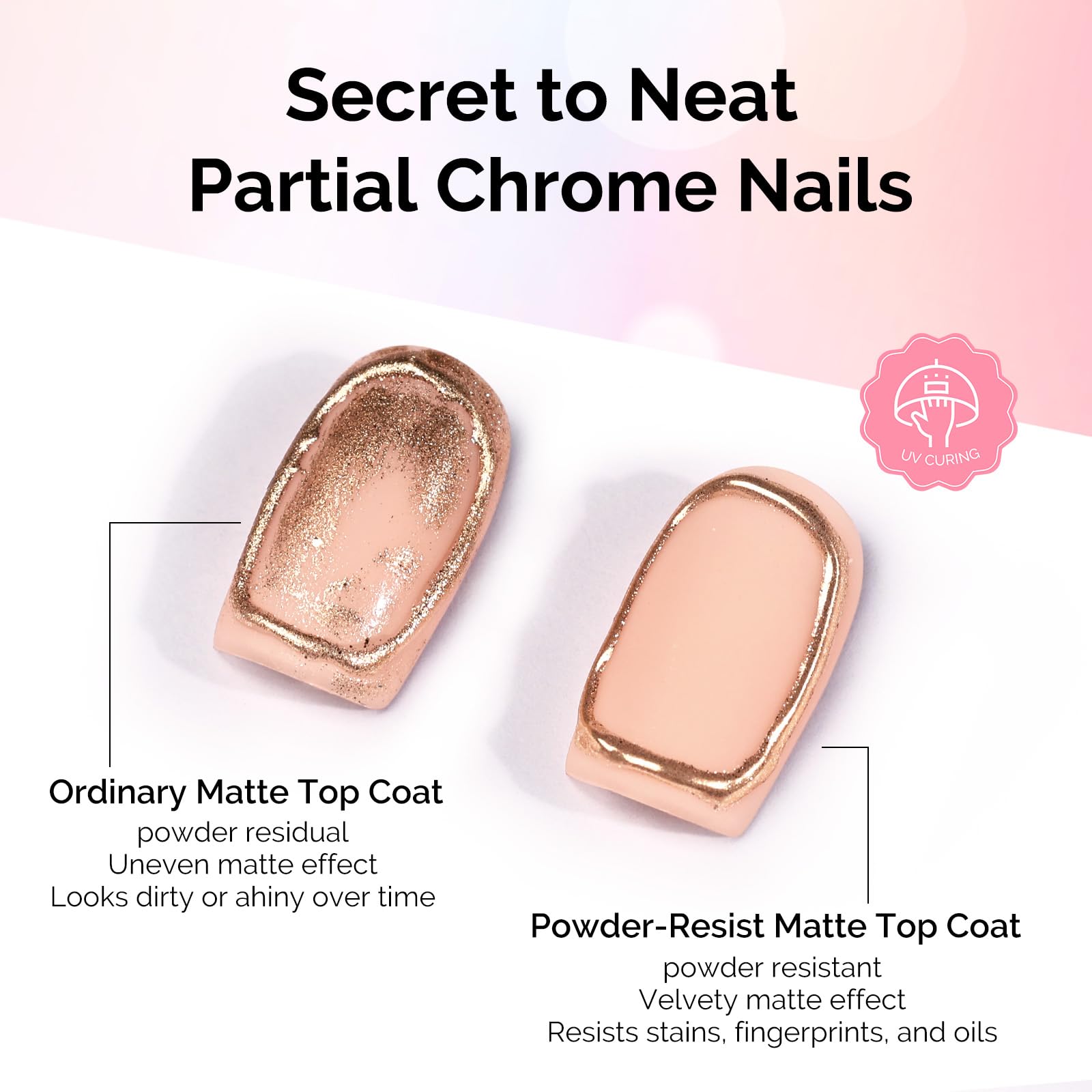 MelodySusie matte top coat brush-stroke enables even application with no brush marks.