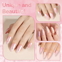 Assorted metallic and pearl pigments from MelodySusie for gel or acrylic nails