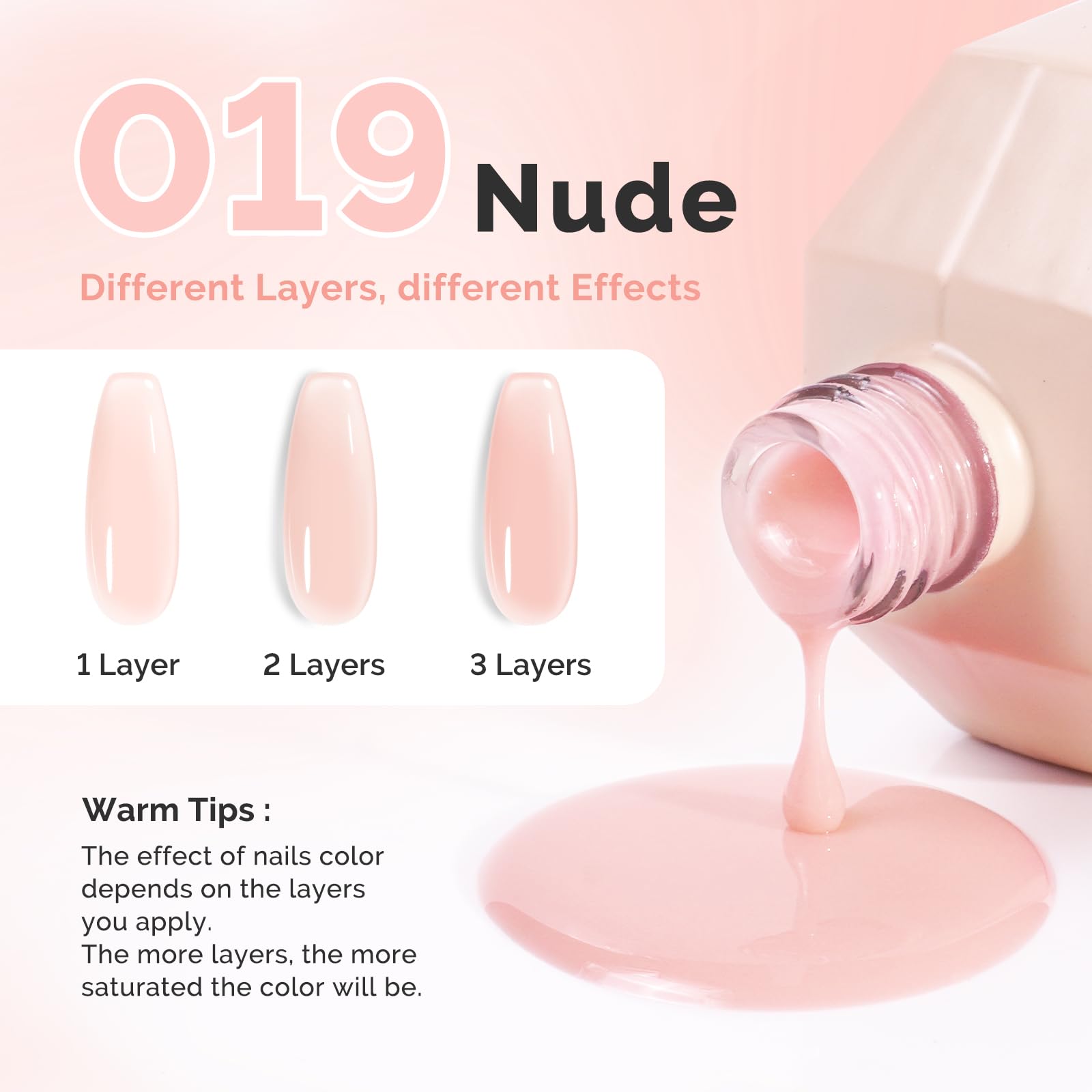 MelodySusie Nail Art Base Gel secures tips, gems, and decorations.