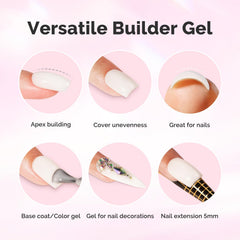 MelodySusie builder gel nail-art brush in action for precise application