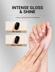 MelodySusie nail art protection extends wear with a smooth, high-gloss finish.