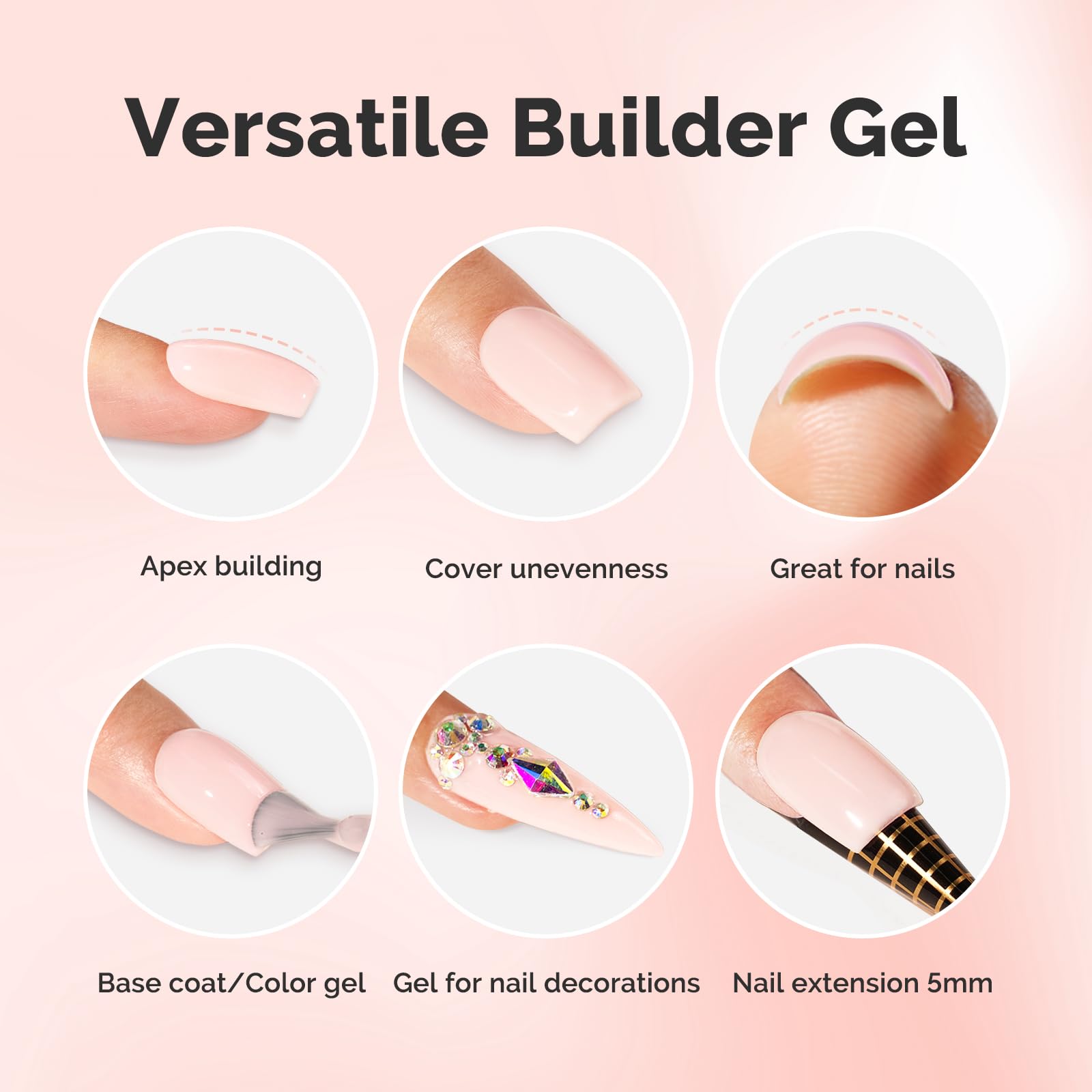 MelodySusie nail art rhinestones attachment shows easy gem adhesion for decorative nails.
