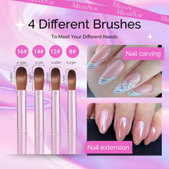 MelodySusie brush bristles: soft dense nylon for smooth application.