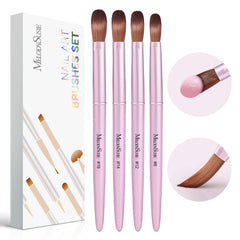 MelodySusie nail brush set in compact storage for easy DIY home use.