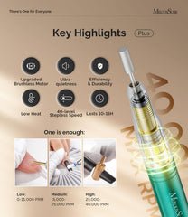 MelodySusie MB450C brushless motor delivers quiet, efficient power for fast polishing