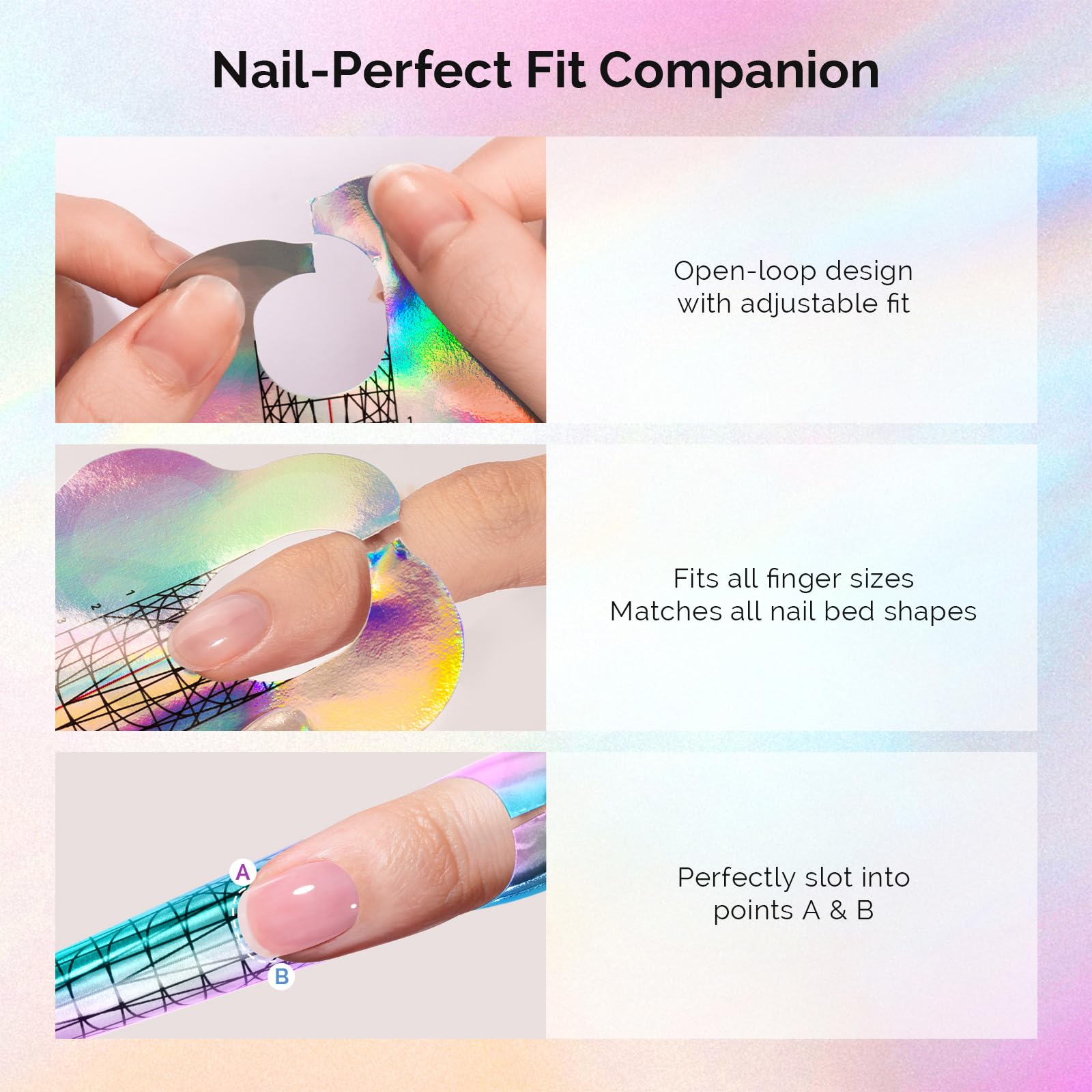 MelodySusie Nail Forms feature easy pull-out operation for quick DIY or salon use.