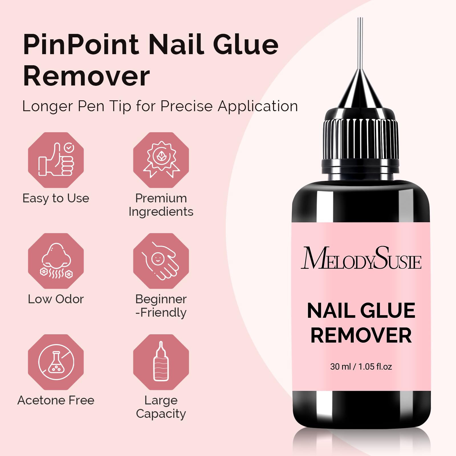 MelodySusie Nail Glue Remover ready for precise application.