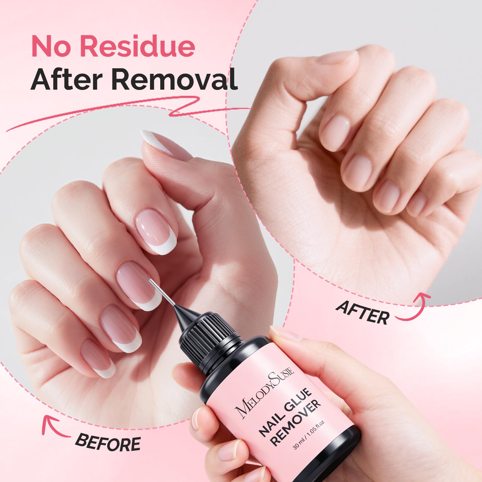 MelodySusie Nail Glue Remover non-acetone formula gentle on nails