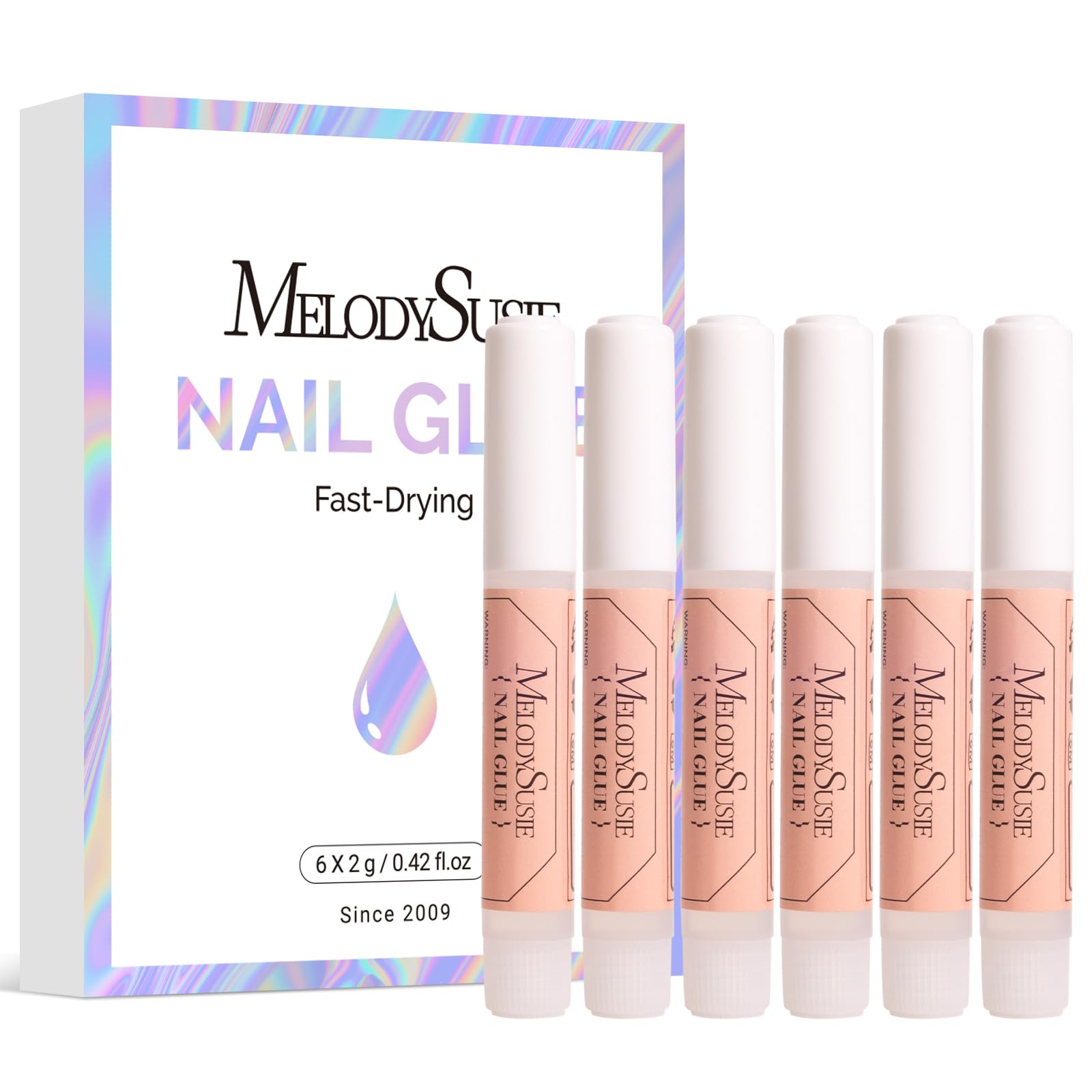 MelodySusie nail glue - strong-bond press-on nails for durable wear.